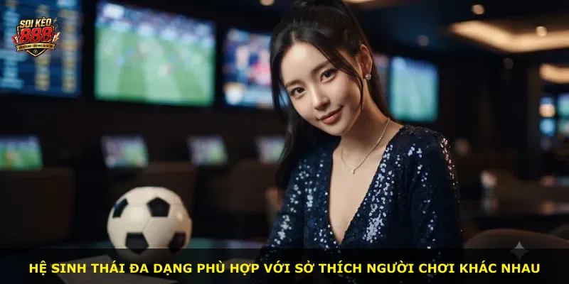 Hệ sinh thái đa dạng phù hợp với sở thích người chơi khác nhau