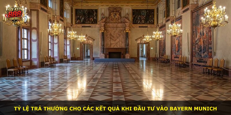 Tỷ lệ trả thưởng cho các kết quả khi đầu tư vào Bayern Munich
