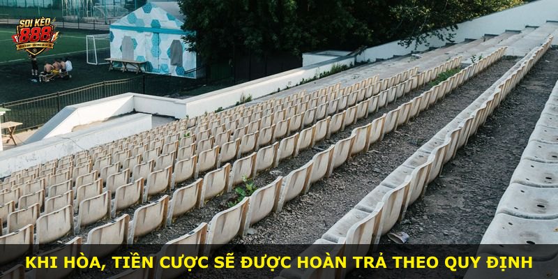 Khi hòa, tiền cược sẽ được hoàn trả theo quy định