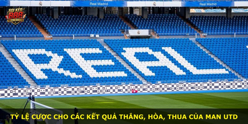 Tỷ lệ cược cho các kết quả thắng, hòa, thua của Man Utd